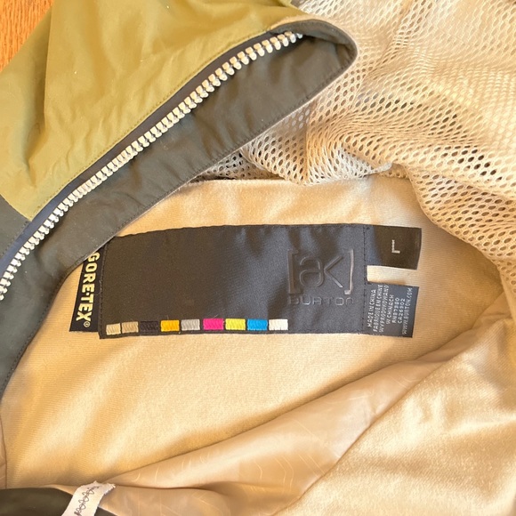 RARE BURTON AK 2L JUSSI GORE-TEX GREEN GRAY JACKET LARGE L - Picture 2 of 5